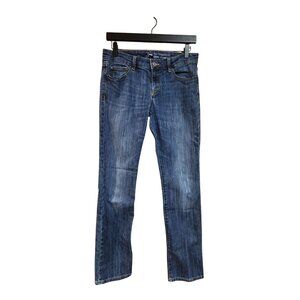 Gap Real Straight Fit Womens Jeans Size 27R Medium Wash Denim